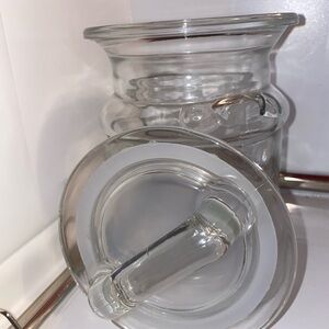 Clear Glass Storage Jar with Lid